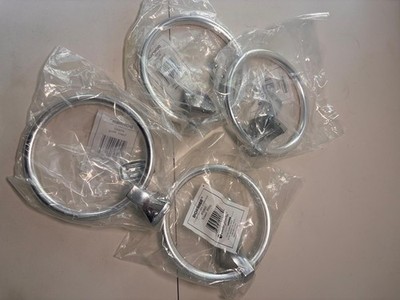 (4) Moen P5860 Donnor 6.25-inch Diameter Bathroom Hand Towel Ring, Chrome Finish
