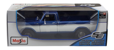 Maisto Special Edition 1:18 Scale 1979 Ford F150 Pick-up Truck Blue Diecast