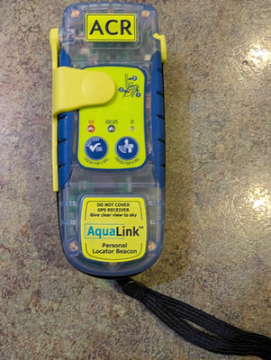 ACR AquaLink Personal Locator Beacon GPS Receiver 6'' See VIDEO ~ Untested