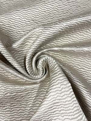 7.5 yd Stout Metallic Champagne Contemporary Textured Weave Upholstery Fabric