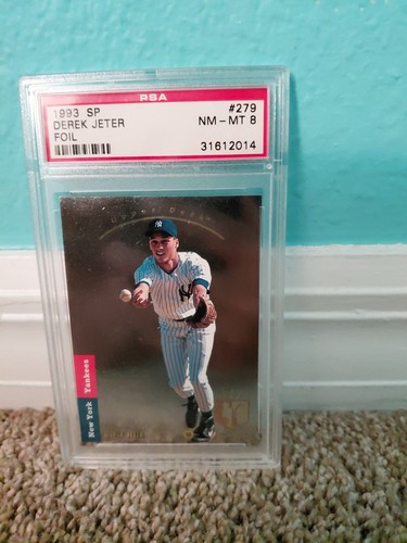 1993 UD SP FOIL #279 DEREK JETER ROOKIE CARD- YANKEES HOF PSA 8