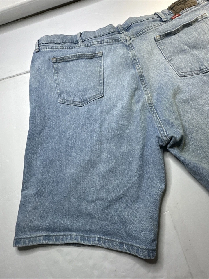 Wrangler Mens Denim Shorts Casual Western Blue Sz- 46 #2142 - Image 4 of 4