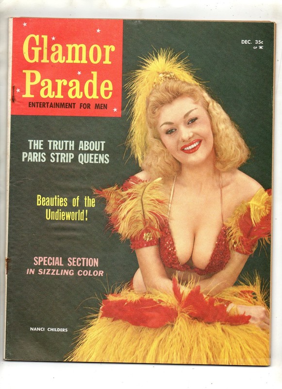 GLAMOR PARADE MAGAZINE DEC. 1958. MARIA STINGER, DONALDA JORDAN, VIRGINIA DE LEE