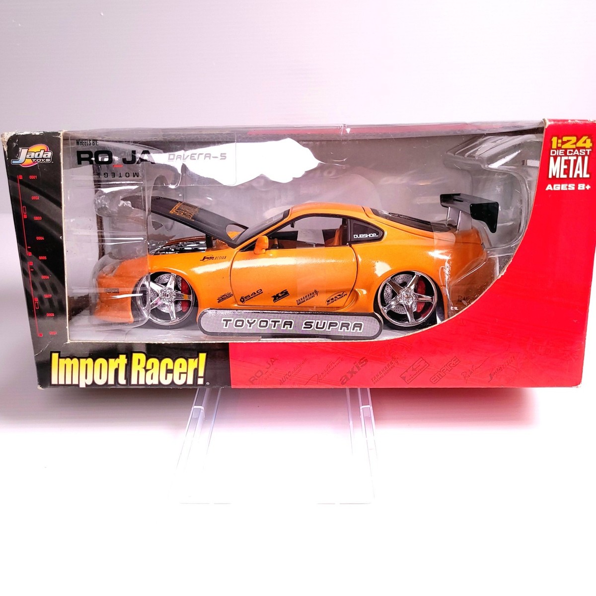 jada 1/24 トヨタ スープラ impor racer Jada Toys Import Racer Toyota Supra Orange 1/24 Scale Die