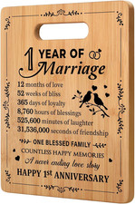 1° Anniversario Di Matrimonio, Regalo per Il Primo Anniversario, Romantico Tagli