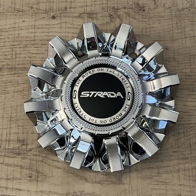 STRADA Wheels # CS420-C2P . Custom Wheel CHROME Center Cap    (QTY. 1)