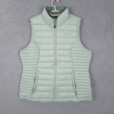 Magellan Vest Puffer Jacket Womens Green XL Quilted Lightweight Outdoors Hiking
