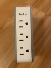 3-Outlet Mini Travel Surge Protector with USB Port Belkin
