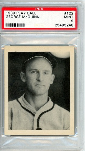 George McQuinn #122 1939 Play Ball card