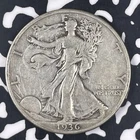 1936 U.S. 50 Cents Walking Liberty Half Dollar Lot#HZ4 Silver!