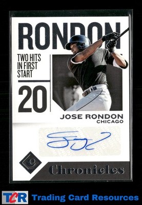 2018 Panini Chronicles #CA-JR Jose Rondon Chronicles Autographs