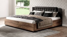 SALE!! Sigma 32 Ottoman Bed [EU Super King] in Oak Flagstaff & Black Matt