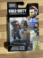 Mega Construx Call Of Duty 3 Specialist Battery Figure Set 19 Piece New