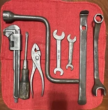 Vintage 81A - 1938 Ford Tool Kit  8 Small Tools May Be Correct 1937 & 1939 Ford