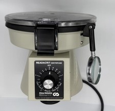 Clay Adams MP READACRIT Centrifuge Model 0593 Microhematocrit Reader w/ Manual