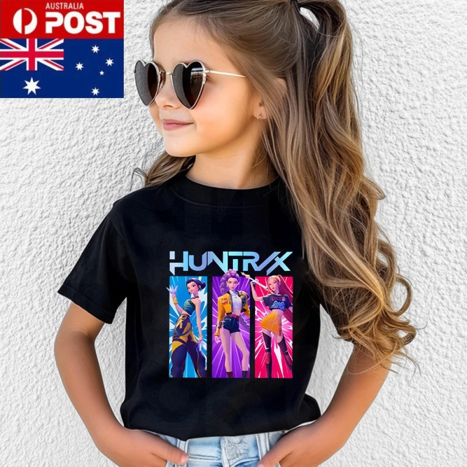 KPop Demon Hunters Kids T-Shirt Children's Shirt Cool Girls Top Tee Fans Gifts - image 2 of 4