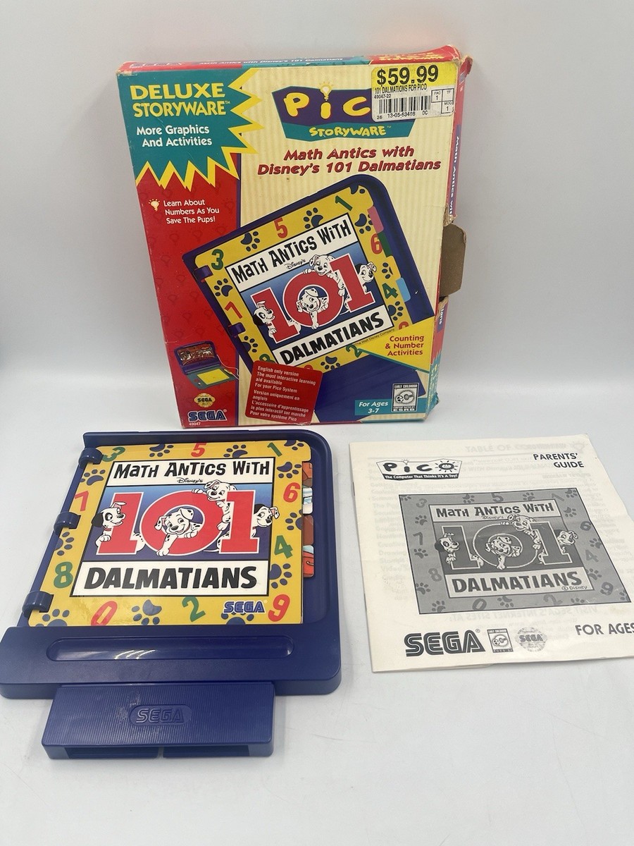 101 Dalmatians Math Antics (Sega PICO Storyware) Educational Game