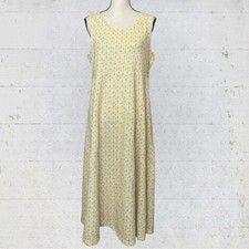 VTG L.L. Bean Butter Yellow Jumper Midi Dress Cottagecore Prairie Homestead