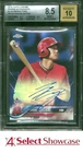 2018 TOPPS CHROME AUTO BLUE REFRACTOR SHOHEI OHTANI RC #/150 BGS 8.5 AUTO 10