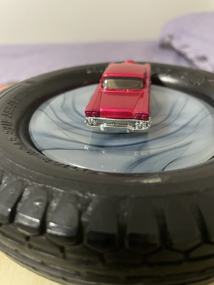 HOT WHEELS 58 CHEVY IMPALA PROTOTIPO CONTINENTAL TEST SPECTRA ROSA/SIN TAMPO RARO Foto 3 de 4