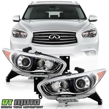 For 2013 JX35 2014-2015 QX60 HID/Xenon Projector Headlights Headlamps Left+Right