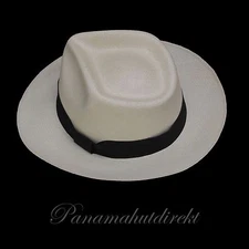 Genuine Panama Hat - Montecristi "Diamante" fino fino,   Men Women Straw Fedora