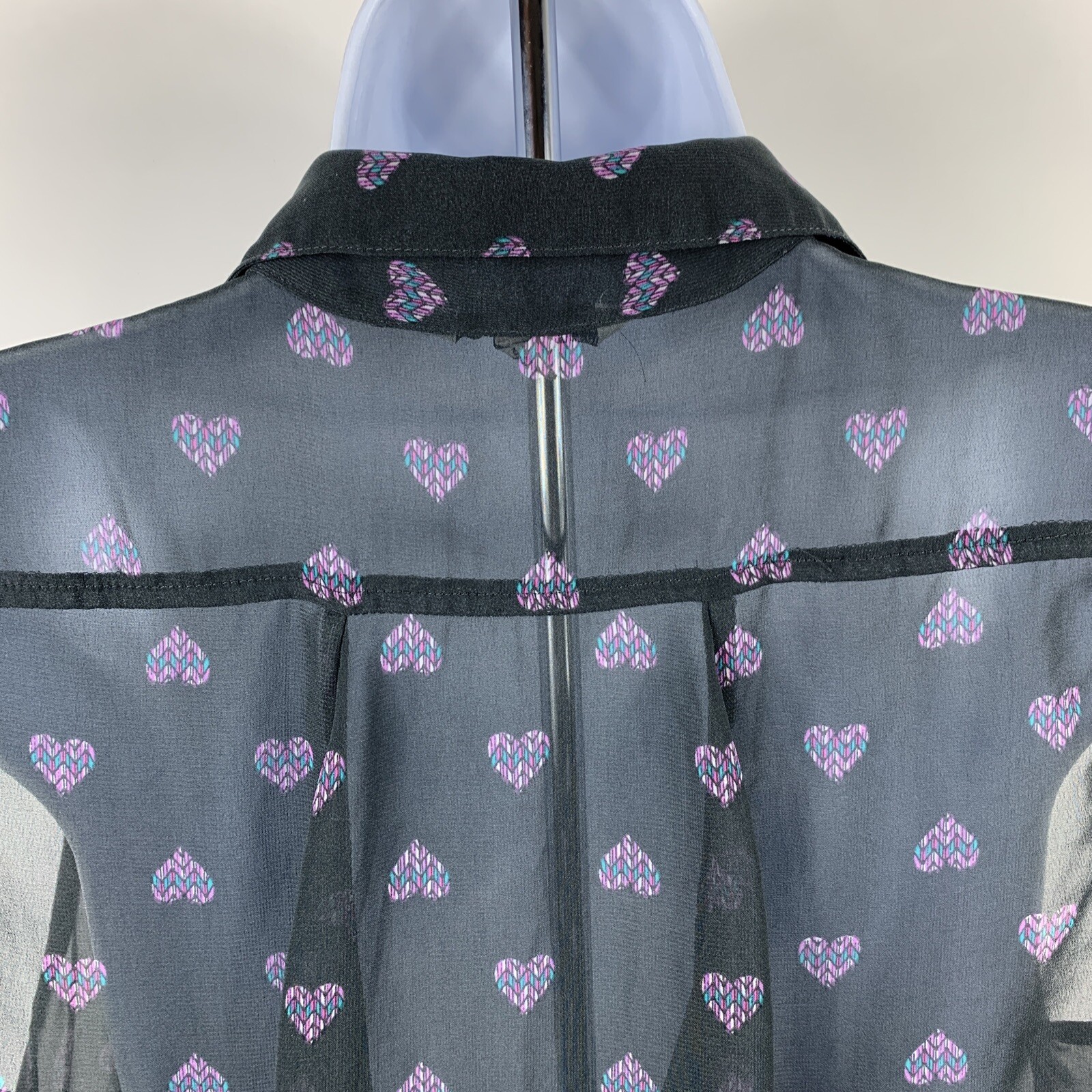 American Eagle Shirt Medium Button Down Sleeveles… - image 8