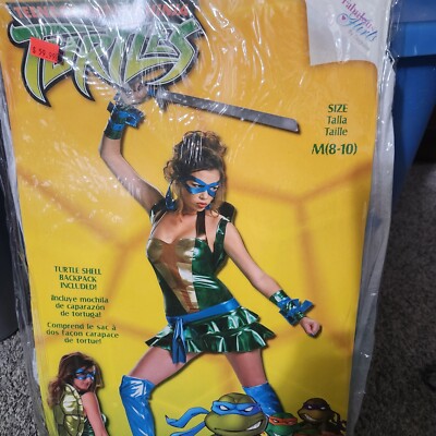 Ninja Turtles Leonardo Female Adult Medium 8-10 Costume Halloween  Dress-up