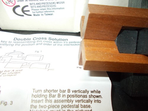 Double Cross - Puzzle Makers International - USED With Instructions - Picture 2 of 2