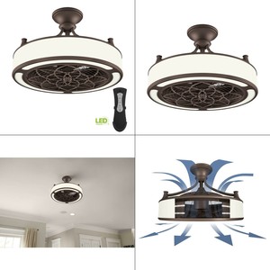 Details About Anderson 22 In Led Indoor Outdoor Bronze Ceiling Fan With Remote Control Damp