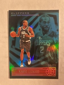 2020 Panini Illusions Basketball Trophy Collection Teal Kawhi Leonard #14