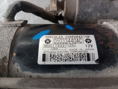 Jeep Patriot 2007 - 2012 2.0 Diesel Starter Motor 05033440AC - Picture 6 of 6