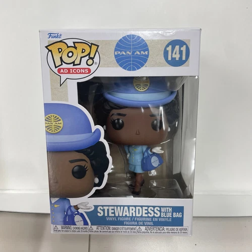 Funko POP Ad Icons Vinyl Figure Stewardess with Blue Bag #141