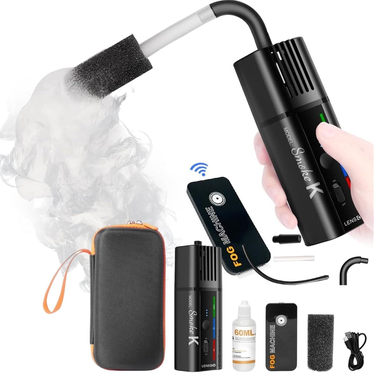 lensgo　煙s　ミニフォグマシン Smoke S MINI　リモコン付き Amazon | LENSGO ポータブルフォグマシン SMOKE S MINI