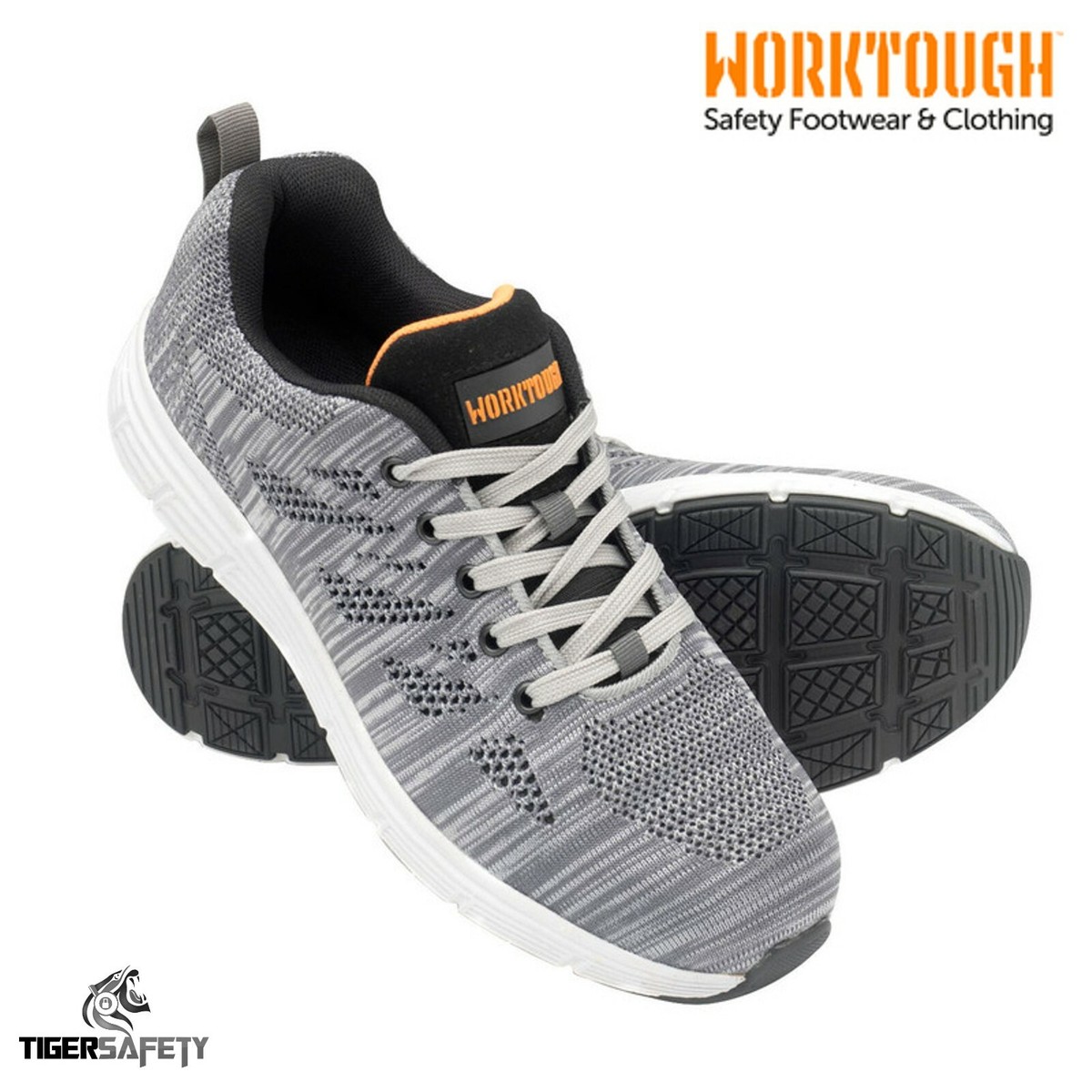 Worktough Rapid S1P SRC Grey Knitted Steel Toe Cap Modern Safety
