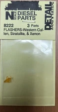 N Scale Detail Associates #8222 3 Types non-functioning Flashers 3pk
