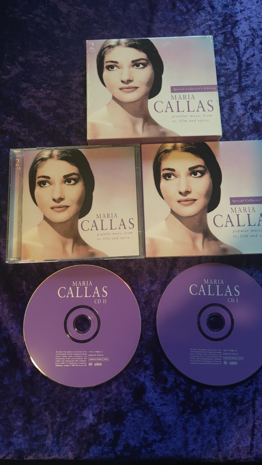 CD MARIA CALLAS SPECIAL COLLECTOR'S EDITION POPULAR MUSIC TV FILM OPERA 2 CD SET