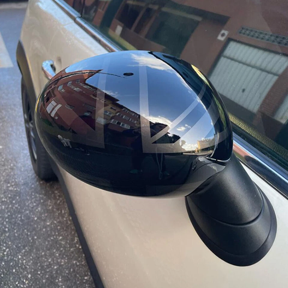 For MINI Cooper R55 R56 R57 R58 R60 R61 Night Jack Side Mirror Cover Manual Fold Foto 4 de 4
