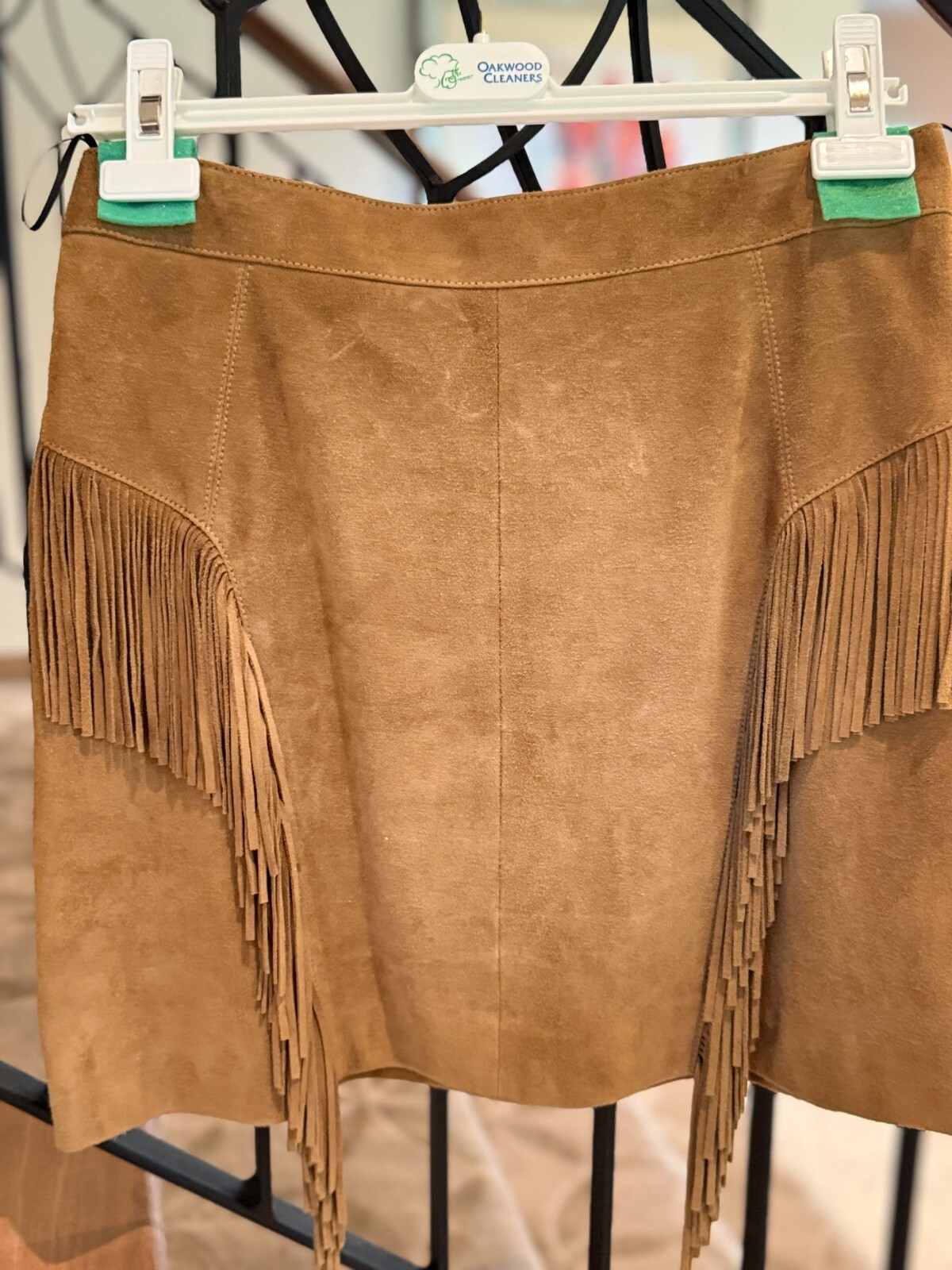 Minigonna in pelle scamosciata Saint Laurent di marca (nuova $3.650!!!)