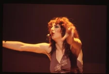 Kate Bush Performance 1970's Original 35mm Transparency Passionate Singing Icon