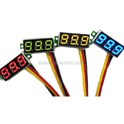 12V 24V 0.28'' 3 Wire LED DC 0-100V Voltmeter Digital Display Voltage VOLT METER