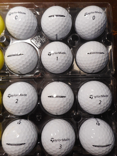 24Taylormade 2024 SPEEDSOFT Mint AAAAA No Logos No Pen Marks Used Golf Balls - Picture 3 of 3