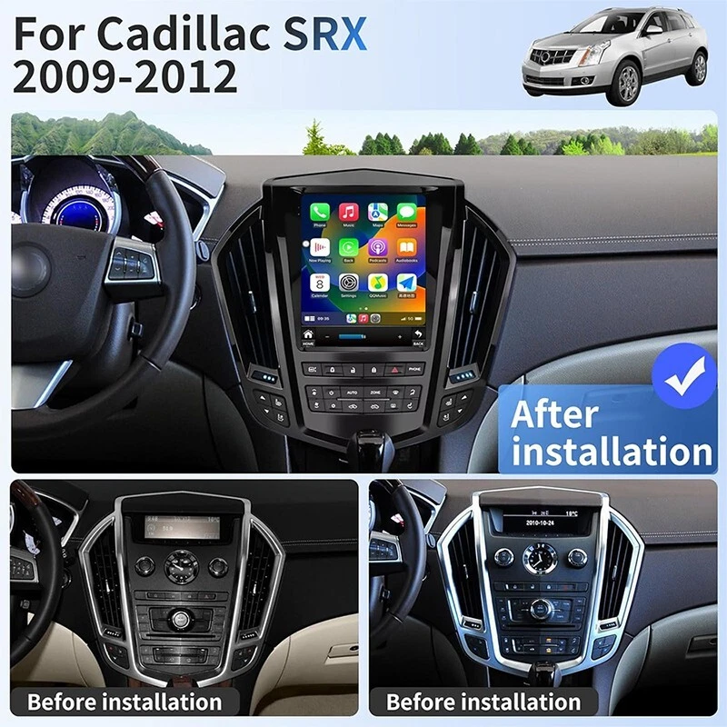 Reproductor estéreo de radio de coche Android 13 para Cadillac SRX 2009-2012 Carplay GPS navegación Foto 3 de 4