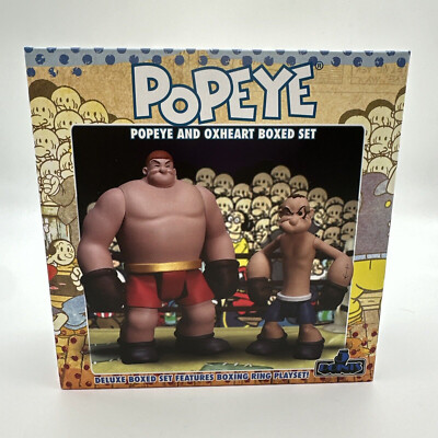 ACTION FIGURE POPEYE BRACCIO DI FERRO 2 PEZZI BOXING SET  9 CM MEZCO