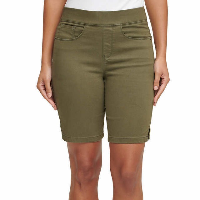 Bermuda Olive Green Short Stretch 