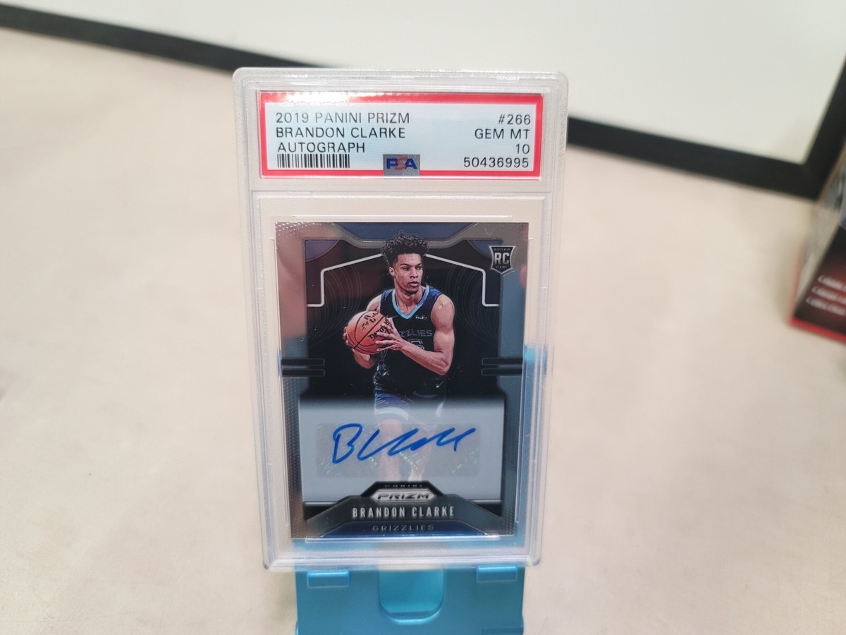 Panini Brandon Clarke RC Gold auto/10 鑑定 2019 Prizm Rookie Auto SSP Brandon Clarke PSA 10 GEM #266 T6501 | eBay