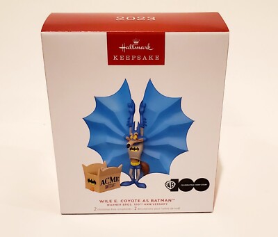 Hallmark 2023 Wile E. Coyote As Batman Warner Brothers 100th Anniversary NIB 