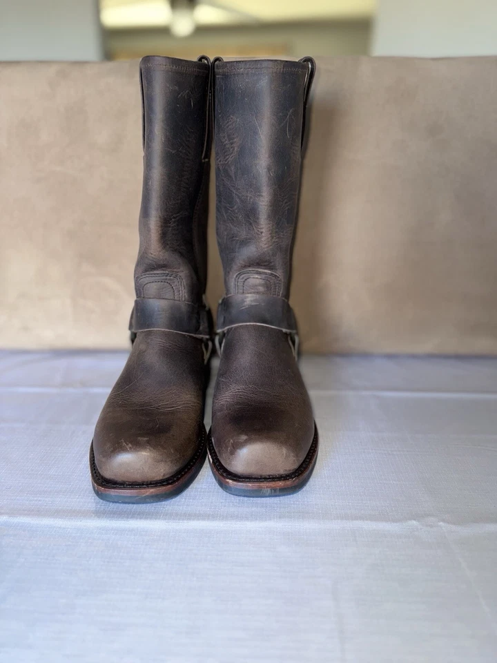 Botas arnés Fry vintage de motocicleta para hombre, 7 1/2 W, 563110 700, hechas en EE. UU. Foto 4 de 4