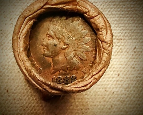 Wheat Small Cent Roll • Glossy 1939 Mercury & 1882 Indian Cent • Earlies / PDS - Picture 9 of 10