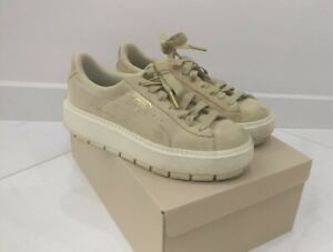 PUMA PLATFORM, sneaker, taglia 37, color bianco e beige, scarpe da  ginnastica | eBay